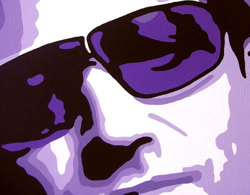 Χειροποίητος πίνακας ζωγραφικής POP ART BONO-U2 100x100 cm