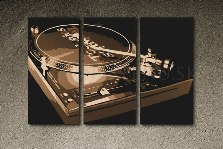 Χειροποίητος πίνακας ζωγραφικής POP ART DJ 60x40 cm