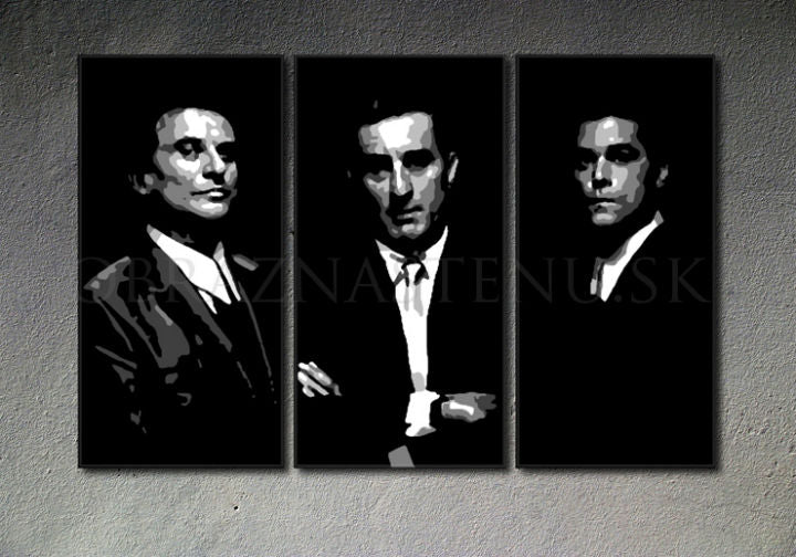 Χειροποίητος πίνακας ζωγραφικής POP ART GOODFELLAS 90x60 cm