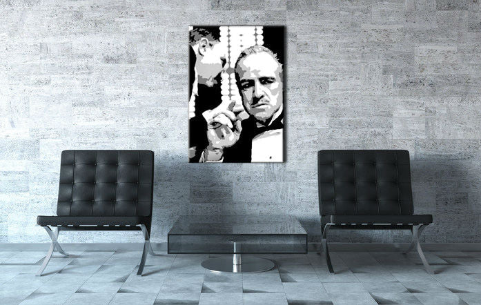 Χειροποίητος πίνακας ζωγραφικής POP ART GODFATHER