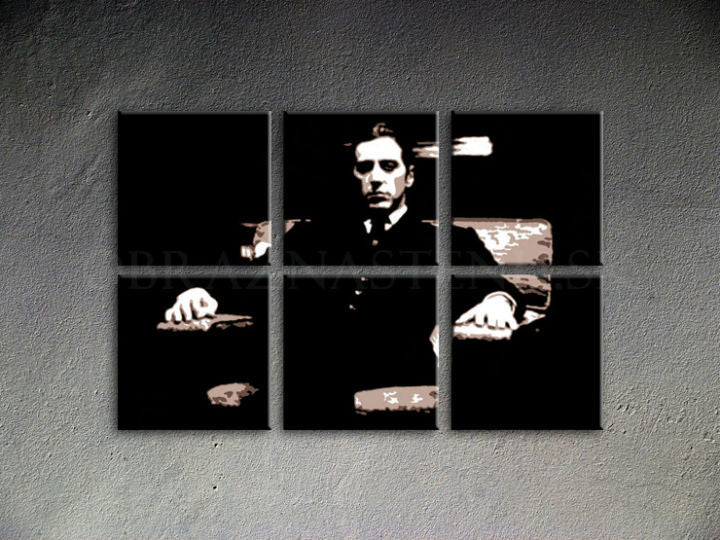 Χειροποίητος πίνακας ζωγραφικής POP ART GODFATHER