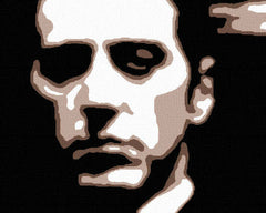 Χειροποίητος πίνακας ζωγραφικής POP ART GODFATHER 120x80 cm