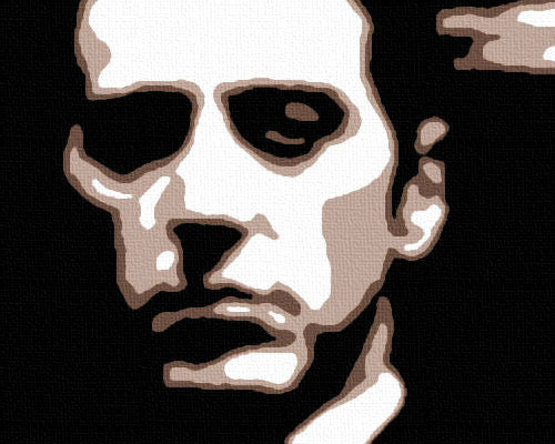 Χειροποίητος πίνακας ζωγραφικής POP ART GODFATHER - εικόνα 3