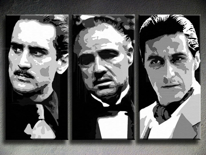 Χειροποίητος πίνακας ζωγραφικής POP ART GODFATHER