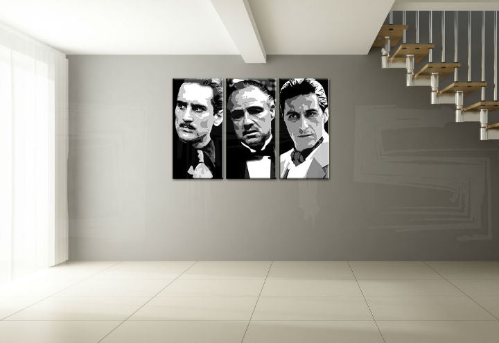 Χειροποίητος πίνακας ζωγραφικής POP ART GODFATHER - εικόνα 2