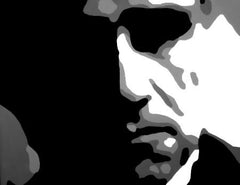 Χειροποίητος πίνακας ζωγραφικής POP ART GODFATHER 120x80 cm