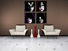 Χειροποίητος πίνακας ζωγραφικής POP ART KISS - εικόνα 2
