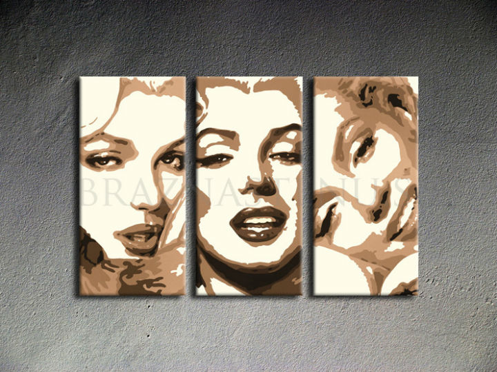 Χειροποίητος πίνακας ζωγραφικής POP ART MARILYN MONROE