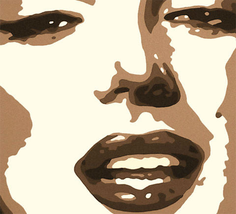 Χειροποίητος πίνακας ζωγραφικής POP ART MARILYN MONROE - εικόνα 3