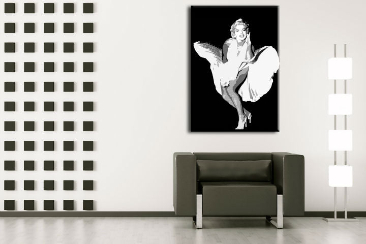 Χειροποίητος πίνακας ζωγραφικής POP ART MARILYN MONROE
