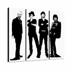 Χειροποίητη ζωγραφική POP Art Rolling Stones 4 τεμάχια rs – Τρισδιάστατη απεικόνιση του χειροποίητα ζωγραφισμένου καμβά σε λευκό φόντο. Κυρίαρχα χρώματα: μαύρο, λευκό, γκρι.