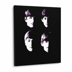 Χειροποίητος πίνακας ζωγραφικής POP Art BEATLES 1 κομμάτι beat10 – Τρισδιάστατη απεικόνιση του χειροποίητα ζωγραφισμένου καμβά σε λευκό φόντο. Κυρίαρχα χρώματα: μαύρο, λευκό, μωβ.