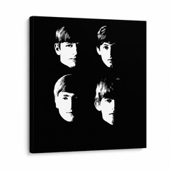 Χειροποίητος πίνακας ζωγραφικής POP Art BEATLES 1 κομμάτι beat8 – Τρισδιάστατη απεικόνιση του χειροποίητα ζωγραφισμένου καμβά σε λευκό φόντο. Κυρίαρχα χρώματα: μαύρο, λευκό.