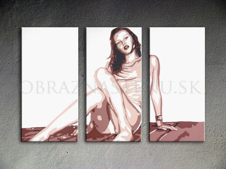 Χειροποίητος πίνακας ζωγραφικής POP ART KATE MOSS