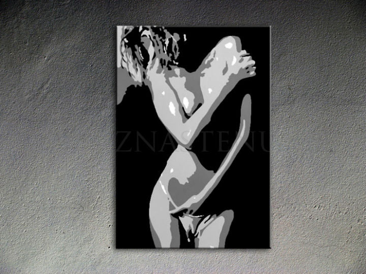 Χειροποίητος πίνακας ζωγραφικής POP ART NUDE WOMAN