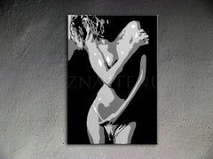 Χειροποίητος πίνακας ζωγραφικής POP ART NUDE WOMAN
