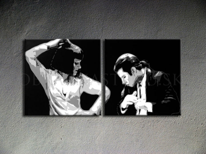Χειροποίητος πίνακας ζωγραφικής POP ART PULP FICTION