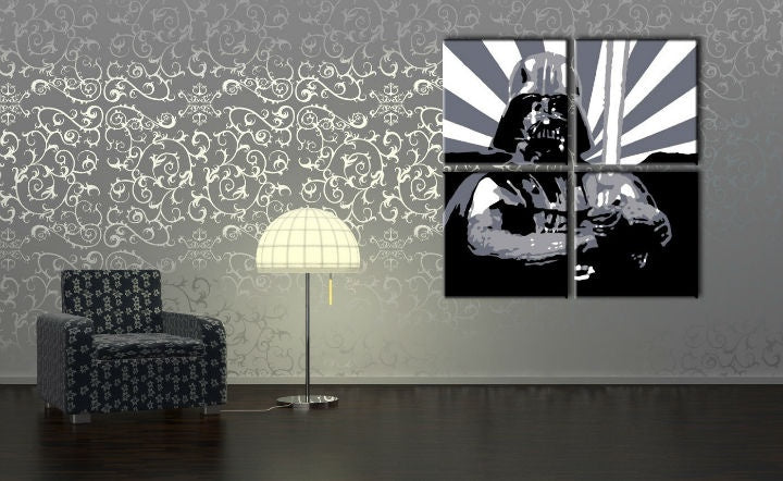 Χειροποίητος πίνακας ζωγραφικής POP Art STAR WARS 4 τεμάχια sw2