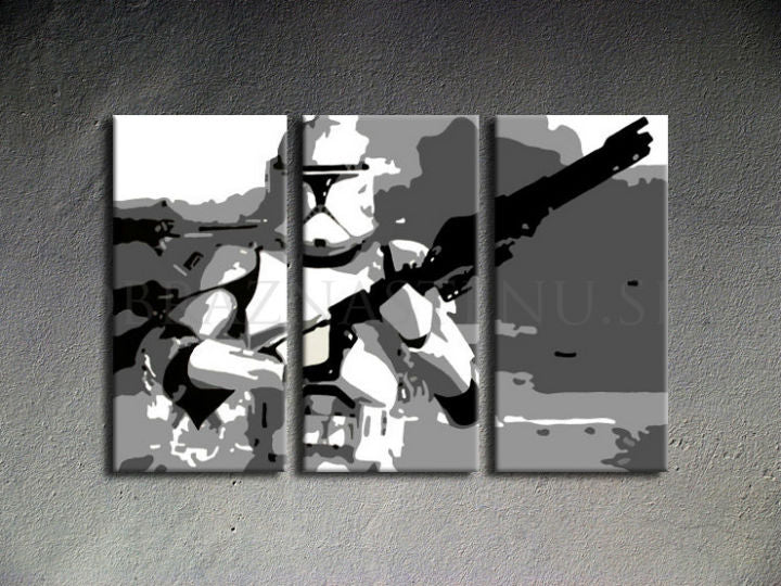 Χειροποίητος πίνακας ζωγραφικής POP ART STAR WARS