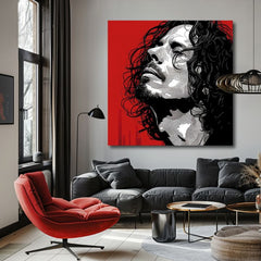 Chris Cornell ζωγραφική σε καμβά - Rock Passion - εικόνα 3