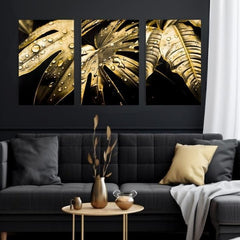 Χρυσή πινελιά στον καμβά Dance of the Gold Leaves