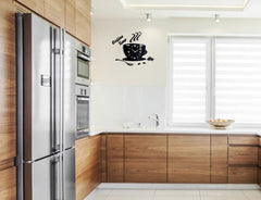 Ρολοι τοιχου COFFE TIME 3D BLACK NH045-black