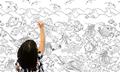 Παιδική ταπετσαρία για ζωγραφική TMDE002