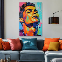 Εικόνα CRISTIANO RONALDO - Ενέργεια του νικητή | φινιρισμένο στο χέρι του καλλιτέχνη