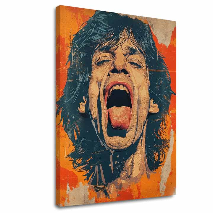 Εικόνα MICK JAGGER - Η δύναμη της ροκ σκηνής | φινιρισμένο στο χέρι του καλλιτέχνη - εικόνα 2