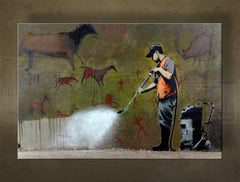Η εικόνα σε καμβά 1 κομμάτι Street ART - Banksy - εικόνα 2