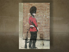 Η εικόνα σε καμβά 1 κομμάτι Street ART - Banksy - εικόνα 2