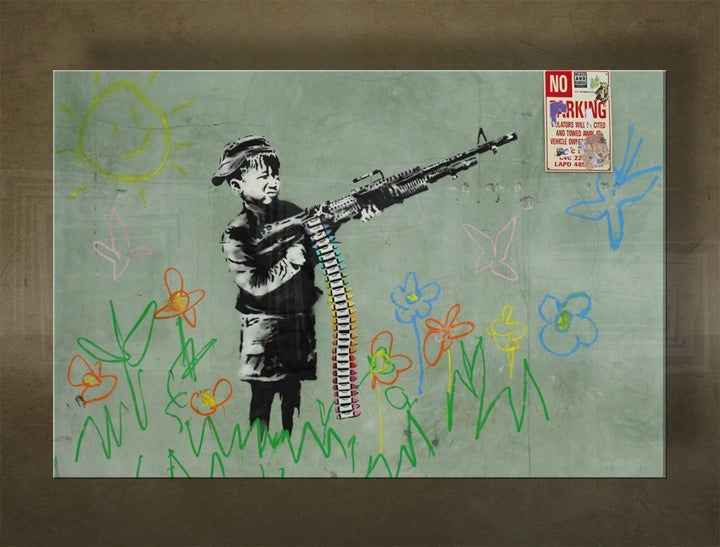 Η εικόνα σε καμβά 1 κομμάτι Street ART - Banksy