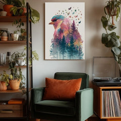 Η εικόνα στον καμβά Forest Owl - Mystical Decoration - εικόνα 4