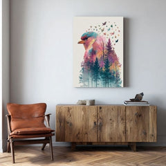 Η εικόνα στον καμβά Forest Owl - Mystical Decoration - εικόνα 5