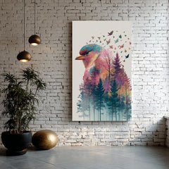 Η εικόνα στον καμβά Forest Owl - Mystical Decoration - εικόνα 3