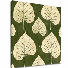 Η εικόνα στον καμβά Green Leaves - Botanical Motif - εικόνα 2
