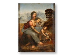 Η εικόνα στον καμβά Leonardo da Vinci - Αγία οικογένεια με την Αγία Άννα - εικόνα 4