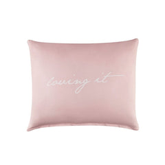 Μαξιλαροθήκη LOVING IT 56x60 cm – White/Pink – φωτογραφία προϊόντος.