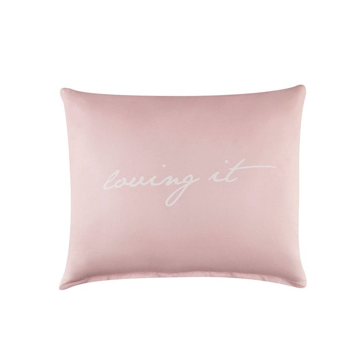 Μαξιλαροθήκη LOVING IT 56x60 cm – White/Pink – κύρια φωτογραφία προϊόντος, Papilora.