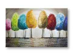 Ζωγραφισμένη ζωγραφική τοίχου ΔΕΝΔΡΑ 1 μέρος YOBAM039E1 | διαφορετικά μεγέθη