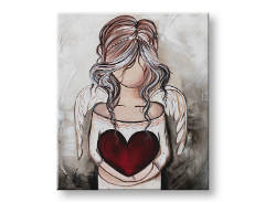 Ζωγραφισμένη ζωγραφική τοίχου ANGEL 1 μέρος YOBFB563E1 | διαφορετικά μεγέθη