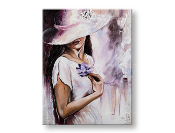 Ζωγραφισμένη ζωγραφική τοίχου ΓΥΝΑΙΚΑ 1 μέρος YOBFB571E1 | διαφορετικά μεγέθη