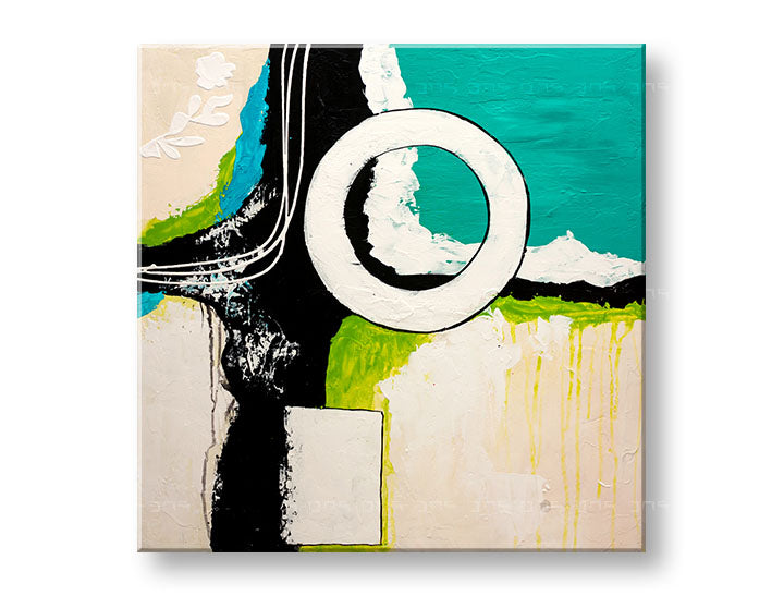 Ζωγραφισμένη επιτοίχια εικόνα DeLUXE ABSTRACT YOB137D1 | διάφορα μεγέθη