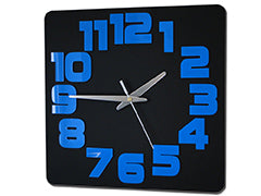 Ρολογια τοιχου LOGIC BLACK-BLUE HMCNH047-blackblue