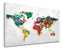 Η εικόνα στον καμβά ΧΑΡΤΗΣ ΤΟΥ ΚΟΣΜΟΥ 1 μέρος XOBCH12395GE1