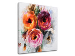 Η εικόνα στον καμβά FLOWERS 1 μέρος XOBCHFL017