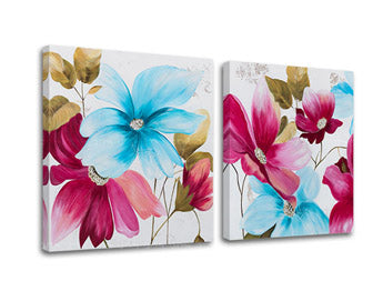 Η εικόνα στον καμβά FLOWERS 2 μέρη XOBDO152D2