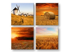 Απλή ζωή 4 τμημάτων τέχνης τοίχου XOBKOL28E42