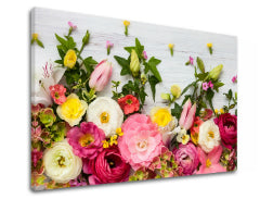 Ζωγραφική τοίχου PINK FLOWERS_1510-11