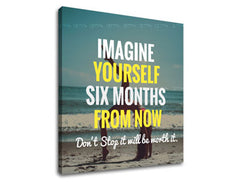 Κινητήρια ζωγραφική τοίχου Φανταστείτε τον εαυτό σας